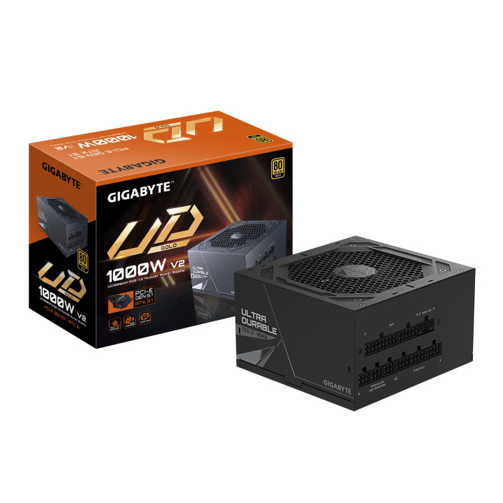 Захранване Gigabyte UD1000GM PG5 V2 - 1000W 80  Gold PCIe 5.1 Ready - GP-UD1000GM PG5 V2