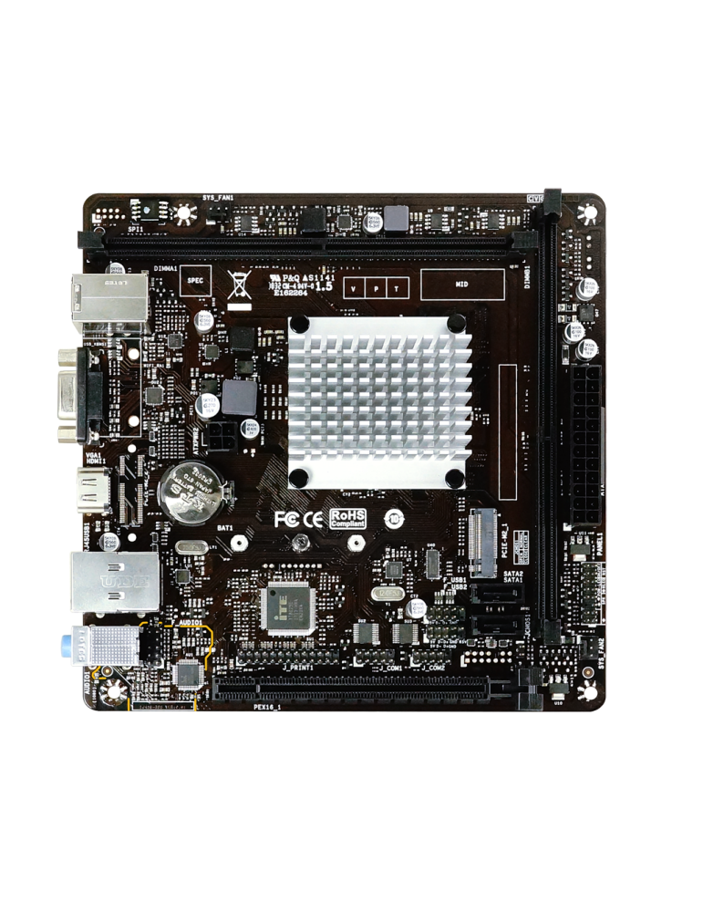 Дънна платка Biostar J4125NHU, Intel; Quad-Core Processor J4125, mATX, 2x DIMM DD4