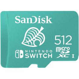 SD карта SanDisk for Nintendo Switch, microSDXC UHS-I, 512GB, До 100MB/s - SDSQXAO-512G-GNCZN