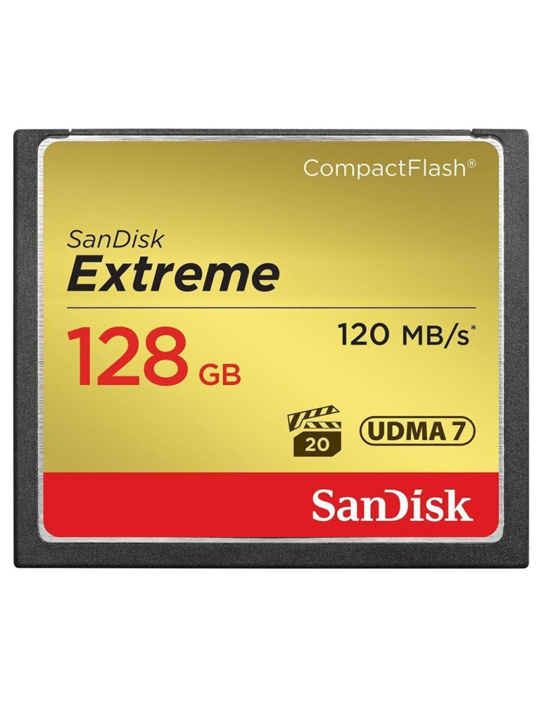 SD карта SanDisk Extreme, CompactFlash, Memory Card 128GB - SDCFXSB-128G-G46