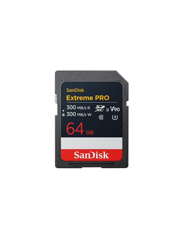 SD карта SanDisk Extreme Pro SDXC 64GB 300MB/s ; 300Mb/s Class 10 V90 UHS-II - SDSDXDM-064G-GN4IN