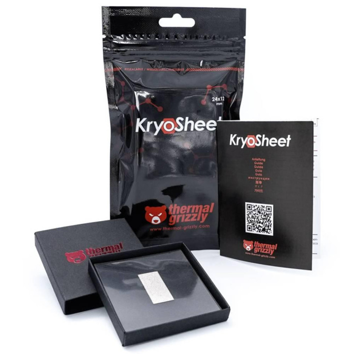 Термопроводящ пад Thermal Grizzly KryoSheet, 24 х 12 х 0.2 mm - TG-KS-24-12