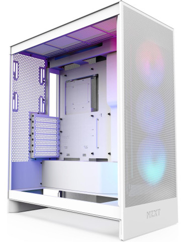 Кутия за компютър NZXT H7 Flow RGB 2024 Edition - White - CM-H72FW-R1