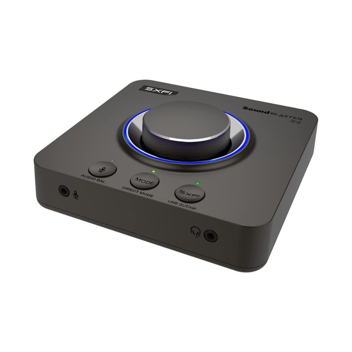 Външна звукова карта Creative Sound Blaster X4, USB-C, DAC, Super X-FI, TOSLINK - CREAT-SND-X4