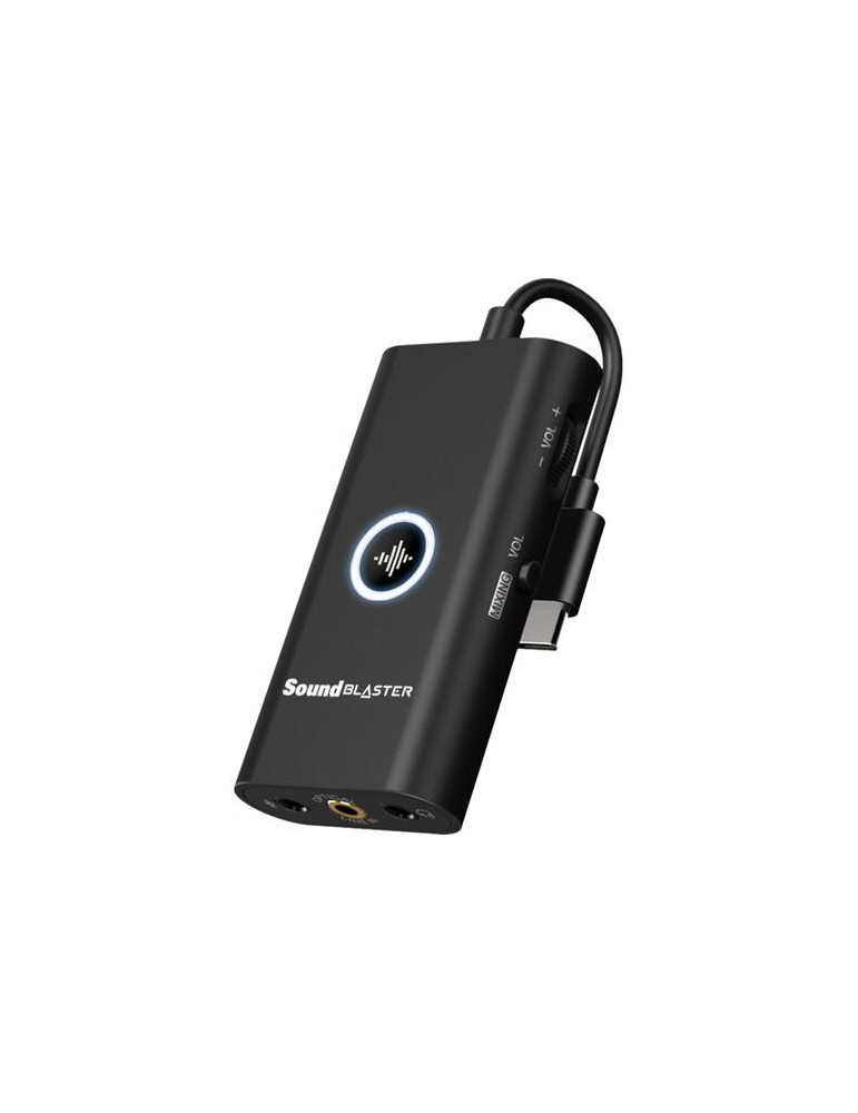 Портативен външен USB-C DAC Creative Sound Blaster G3 (Digital-to-Analog Converter) - 70SB183000000