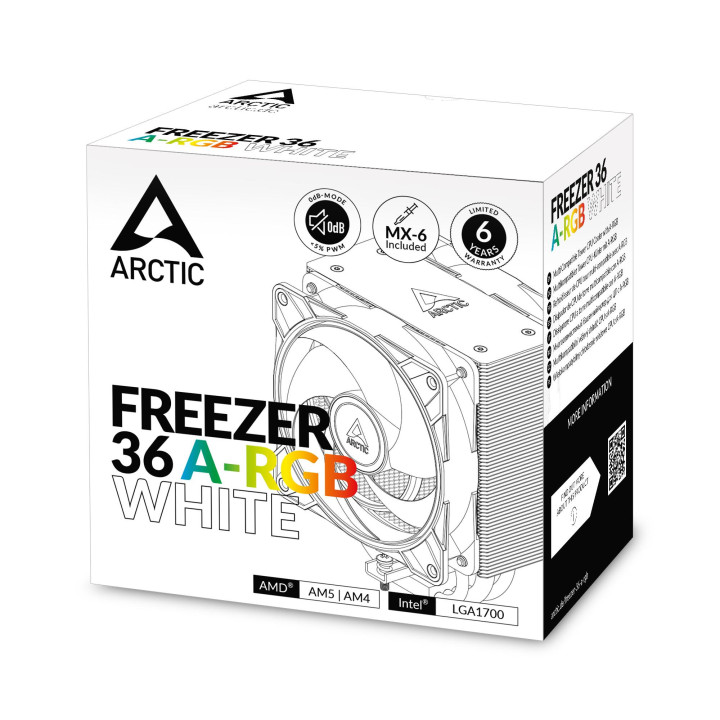 Охладител за процесор Arctic Freezer 36 A-RGB White - ACFRE00125A