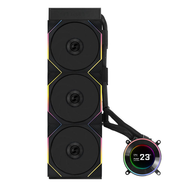 Водно охлаждане за процесор Lian Li HydroShift II LCD-C 360TL ARGB - Черен - G89.GHS2LCD36TB.00