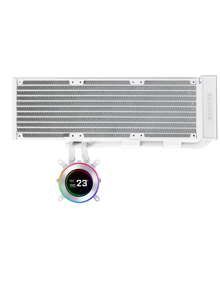 Водно охлаждане за процесор Lian Li HydroShift II LCD-C 360 Fanless ARGB - Бял - G89.GHS2LCD36W.00