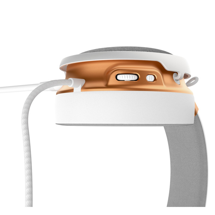 Геймърски слушалки Dark Project Sono Wired - White/Gold - DPP_SONO_WIRED_WHITE