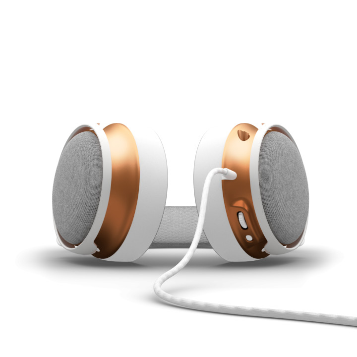 Геймърски слушалки Dark Project Sono Wired - White/Gold - DPP_SONO_WIRED_WHITE