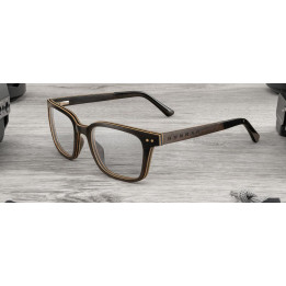 Компютърни очила GUNNAR Muir Ebony (wood), Clear Pro - MUR-12330
