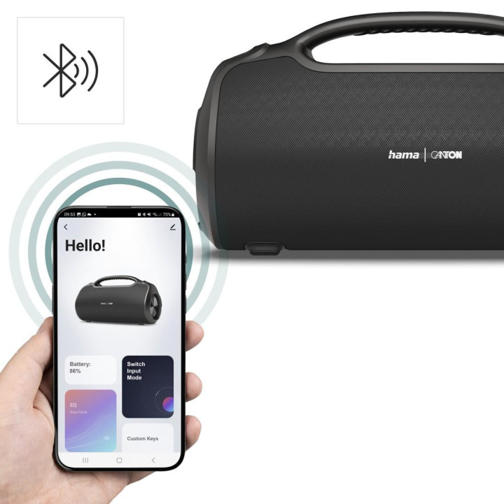 Bluetooth колона HAMA Canton UltiMate Pro, водоустойчив IPX6, 120W, черен - 188232