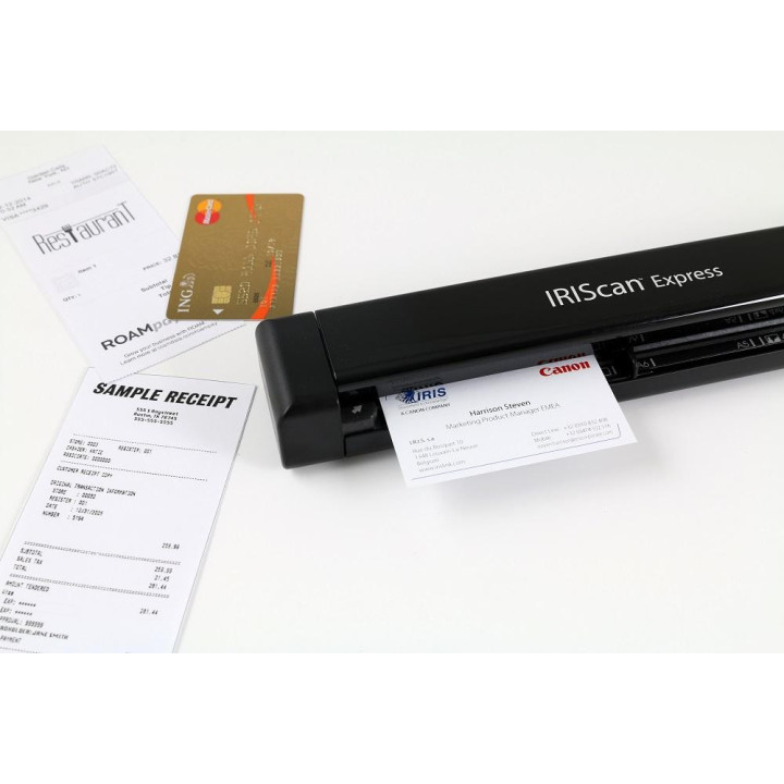 Преносим скенер iris IRIScan Express 4, A4, 8 стр/минута, USB 2.0 - IRIS-SCAN-EXPRESS4