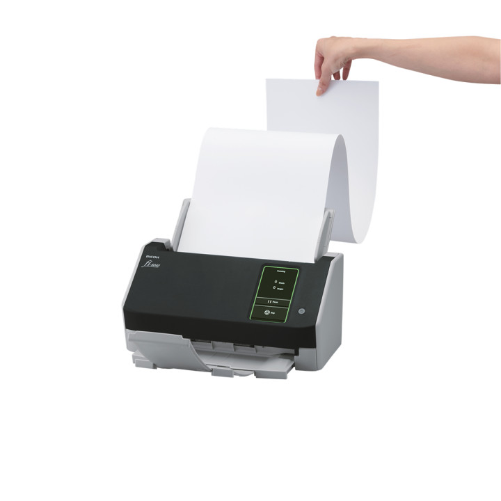 Документен скенер Ricoh Fi-8040, 40 ppm, 80 ipm, ADF 50 листа, 4.3; тъч, USB 3.2, LAN - PA03836-B001