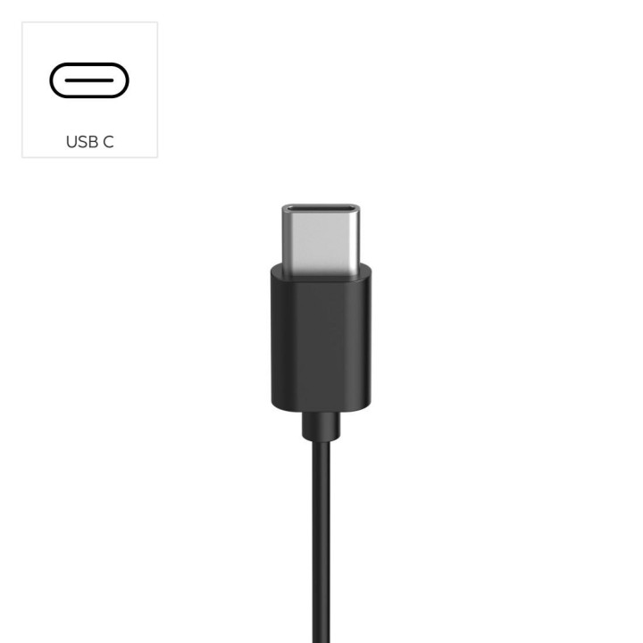 Слушалки с микрофон HAMA Fun C, USB-C, водач за кабел от едната страна, черни - 221814