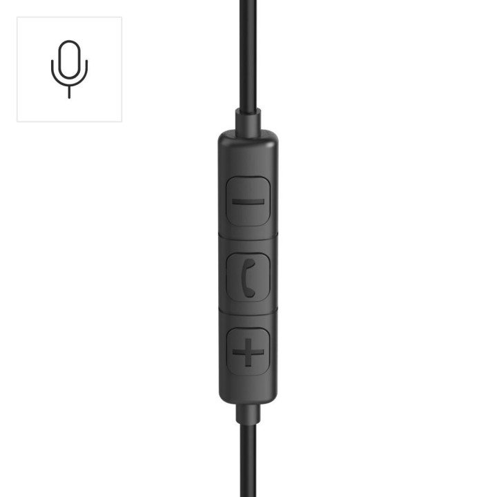 Слушалки с микрофон HAMA Fun C, USB-C, водач за кабел от едната страна, черни - 221814