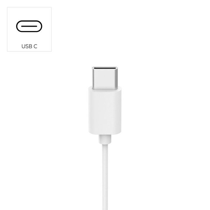Слушалки с микрофон HAMA Fun C, USB-C, водач за кабел от едната страна, бели - 221815