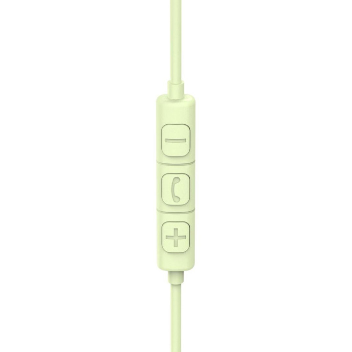 Слушалки с микрофон HAMA Fun C, USB-C, водач за кабел от едната страна, зелени - 221816