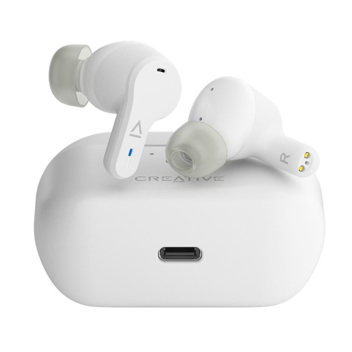 Bluetooth слушалки тапи Creative Zen Air Pro - Бели, ANC - 51EF1090AA000