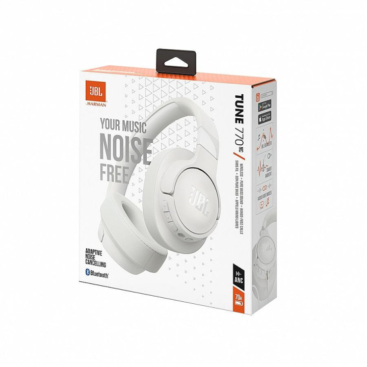 Безжични слушалки JBL Tune T770NC White - 46000919