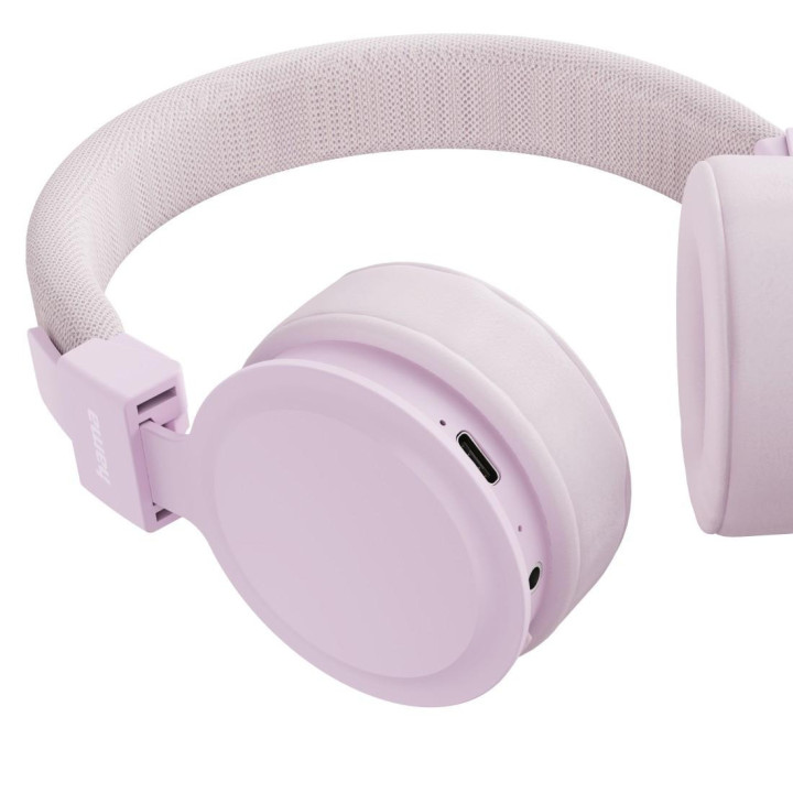 Bluetooth слушалки с микрофон HAMA Freedom Lit III Bluetooth, On-Ear, розови - 221768