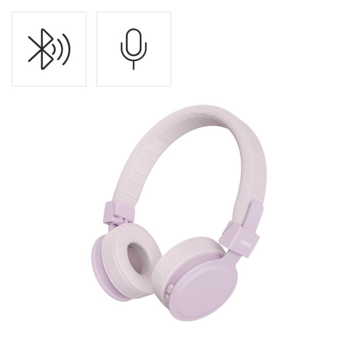Bluetooth слушалки с микрофон HAMA Freedom Lit III Bluetooth, On-Ear, розови - 221768