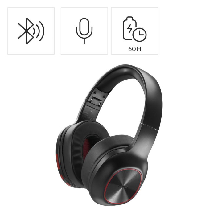 Bluetooth слушалки HAMA Spirit Calypso III, Over-Ear, Bass Boost, Foldable, черен - 221779