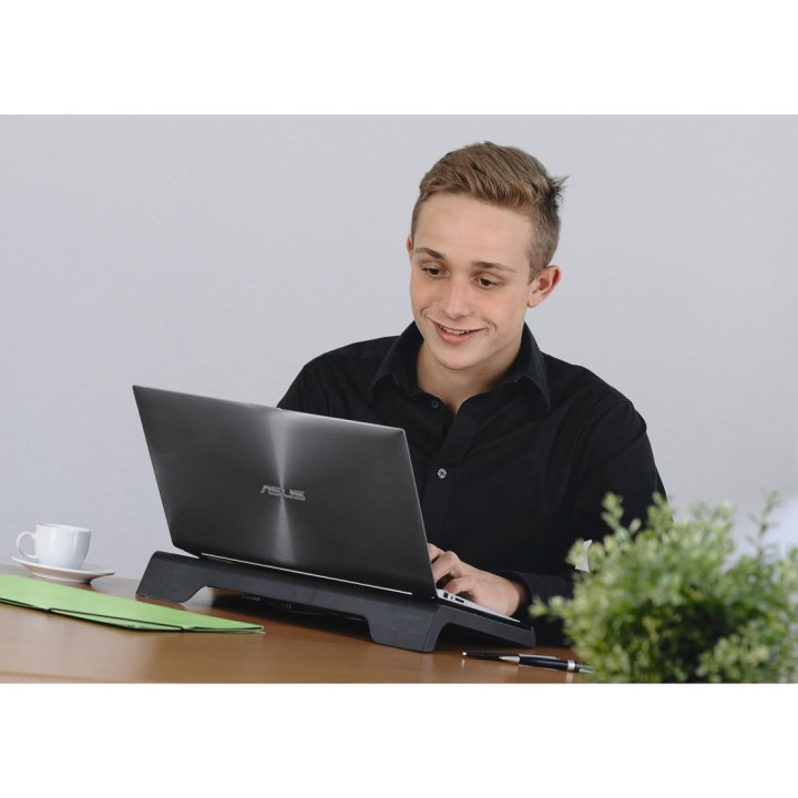 Охлаждаща поставка за лаптоп HAMA Black Edition с вентилатор, USB - 126809