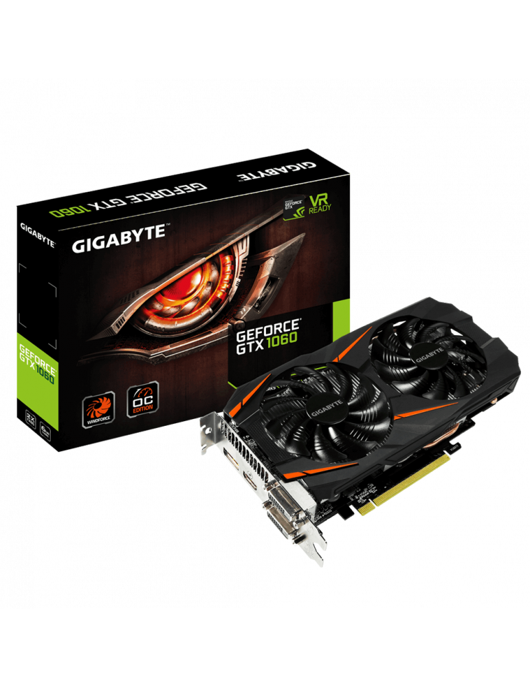 Видео карта Gigabyte NVIDIA GeForce GTX 1060 WINDFORCE OC 6GB GDDR5