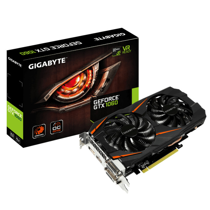 Видео карта Gigabyte NVIDIA GeForce GTX 1060 WINDFORCE OC 6GB GDDR5