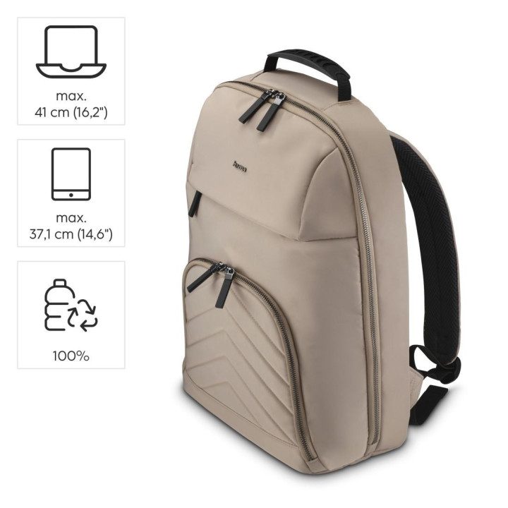 Раница за лаптоп HAMA Premium Lightweight, до 41 см (16, 2), бежов - 222046