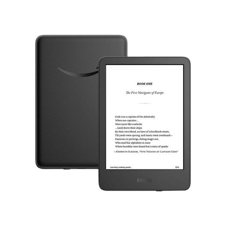 Четец Amazon Kindle Touch 6, 16GB, 2024, 11 генерация, Black - B09SWS16W6