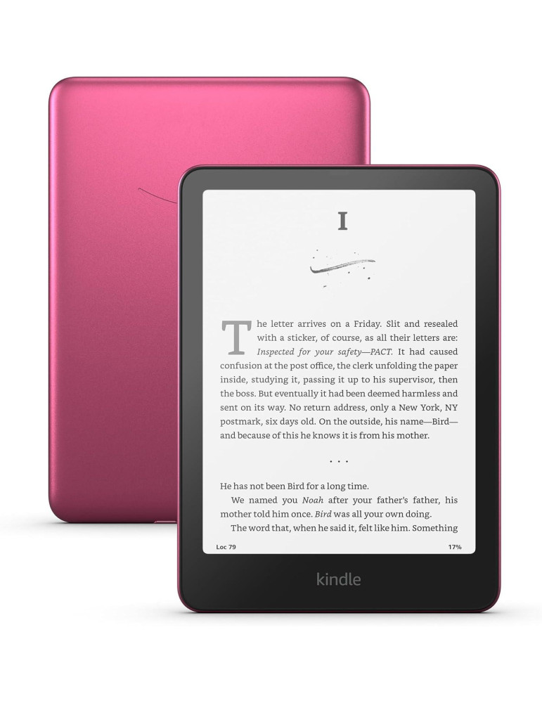 Четец Amazon Kindle Paperwhite Signature Edition 7, 32GB, 2024, 12 генерация, IPX8, metalilic rasberry - KINDLE-EBOOK-PW-2024-32R