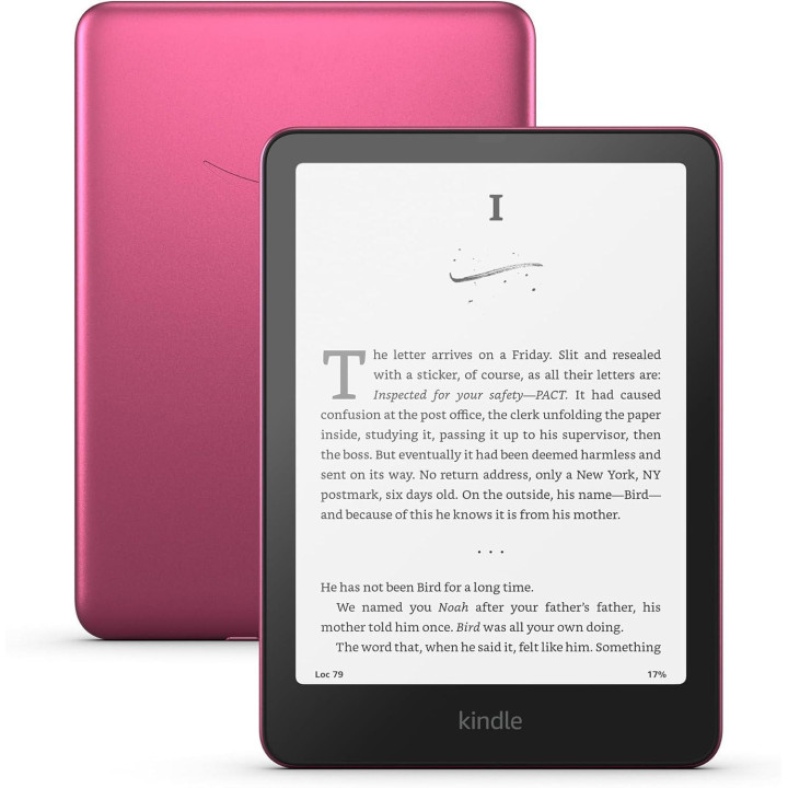 Четец Amazon Kindle Paperwhite Signature Edition 7, 32GB, 2024, 12 генерация, IPX8, metalilic rasberry - KINDLE-EBOOK-PW-2024-32R