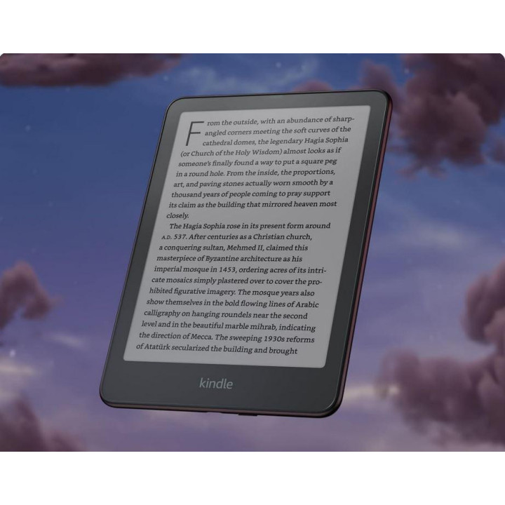 Четец Amazon Kindle Paperwhite Signature Edition 7, 32GB, 2024, 12 генерация, IPX8, metalilic rasberry - KINDLE-EBOOK-PW-2024-32R