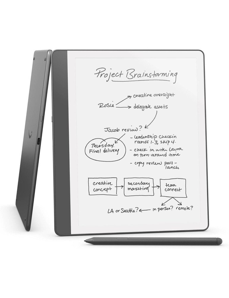 Четец Amazon Kindle Scribe (2024) 64GB - 10.2 - с Premium Pen, тъмно сив - SCRIBE64PRT