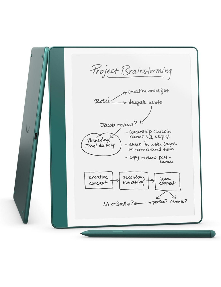 Четец Amazon Kindle Scribe (2024) 64GB 10.2, с включен Premium Pen, зелен - SCRIBE64PRT1