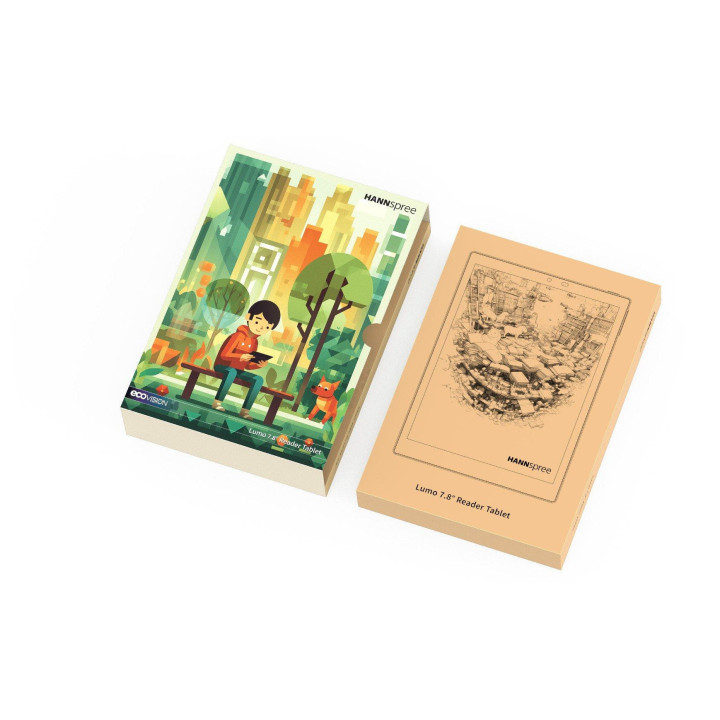 Таблет и четец Hanspreee Lumo Paper 7.8, 64 GB, в комплект с калъф Smart Folio - SN1-08HD