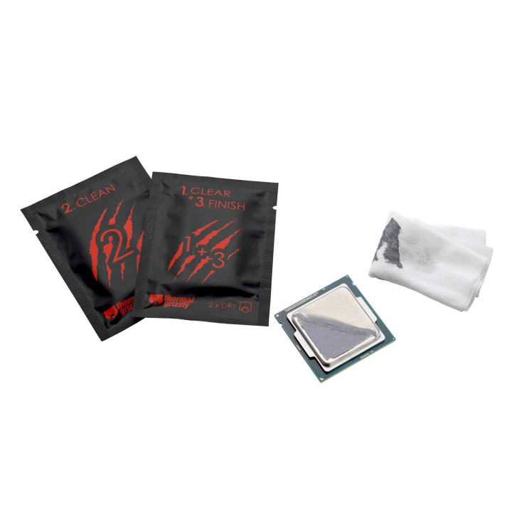 Почистващи кърпички за процесор Thermal Grizzly, 10 броя - TG-CW-10