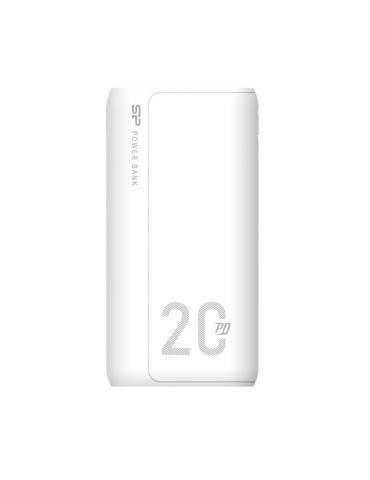 Външна батерия Silicon Power QS15, 20000 mAh, Бял - SP20KMAPBKQS150W