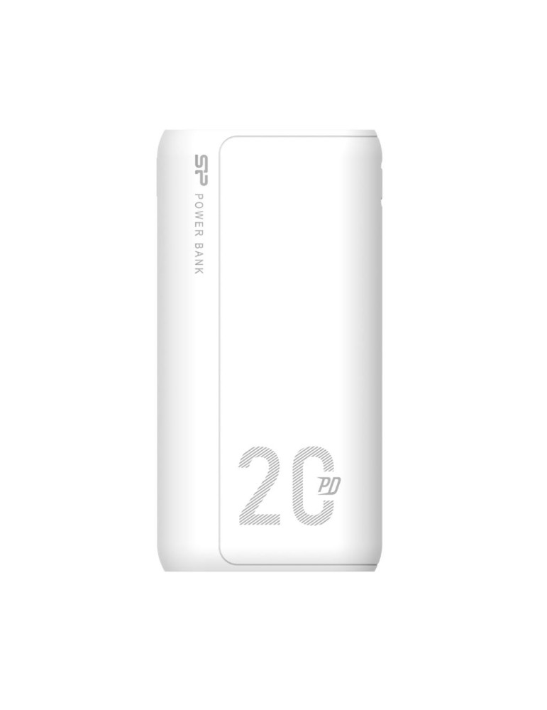 Външна батерия Silicon Power QS15, 20000 mAh, Бял - SP20KMAPBKQS150W
