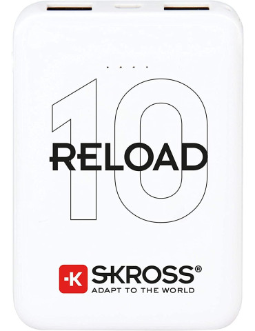 Външна батерия SKROSS RELOAD 10, 10000 mAh, Бял - SKROSS-1400130