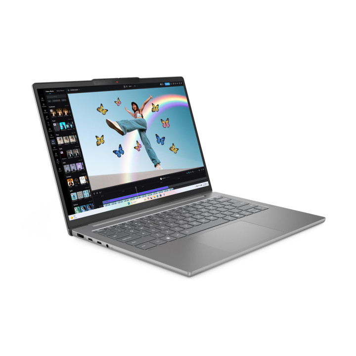 Лаптоп Lenovo IdeaPad 5 SLIM 14, AMD Ryzen 7 8845HS, 14" WUXGA (1920x1200) IPS, 32GB RAM, 1TB SSD, NO OS - 83HV002NBM