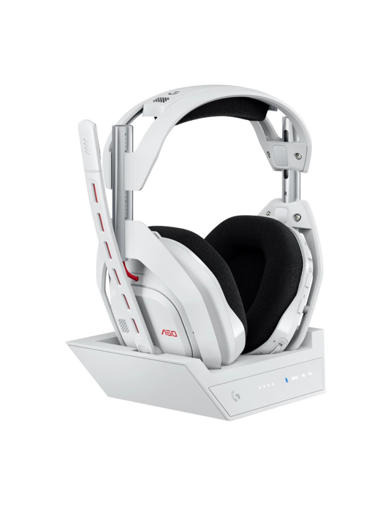Безжични геймърски слушалки с докинг станция Logitech Astro A50 Lightspeed, Бели - 939-002230