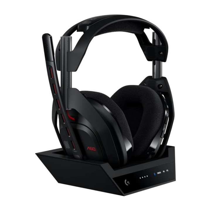 Безжични геймърски слушалки с докинг станция Logitech Astro A50 Lightspeed, Черни - 939-002224