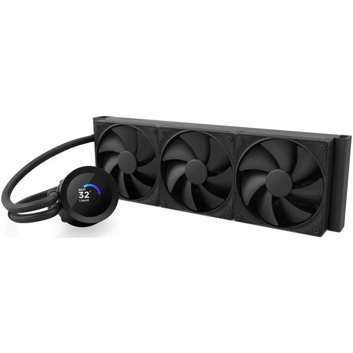 Водно охлаждане за процесор NZXT Kraken Plus 360 LCD Display - Black - RL-KN360-B2