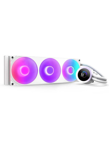 Водно охлаждане за процесор NZXT Kraken Plus 360 RGB LCD Display - White - RL-KR360-W2