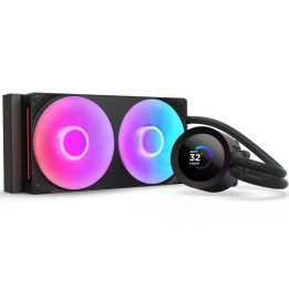 Водно охлаждане за процесор NZXT Kraken Plus 240 RGB LCD Display - Black - RL-KR240-B2