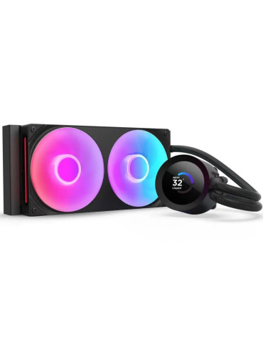 Водно охлаждане за процесор NZXT Kraken Plus 240 RGB LCD Display - Black - RL-KR240-B2
