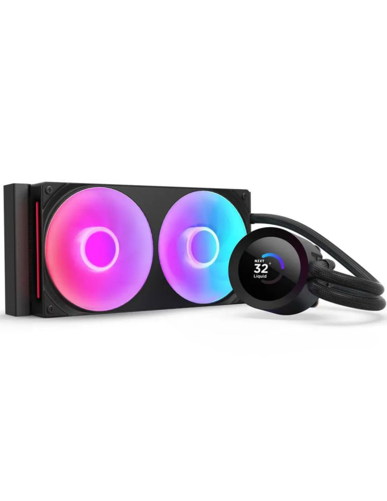 Водно охлаждане за процесор NZXT Kraken Plus 240 RGB LCD Display - Black - RL-KR240-B2